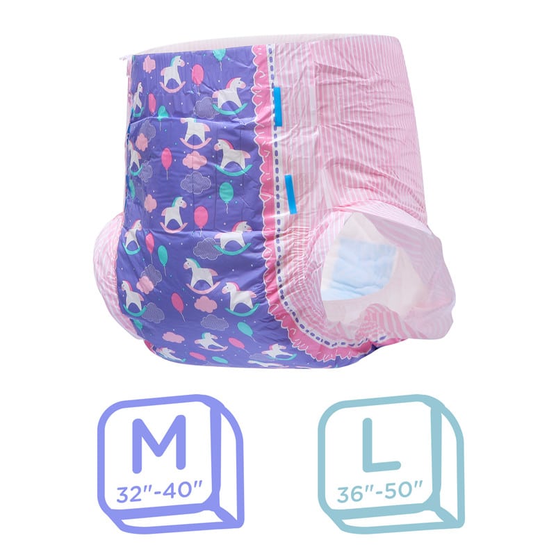 Little Fantasy Adult Diapers 10 Pieces Pack LittleForBig ABDL Adult