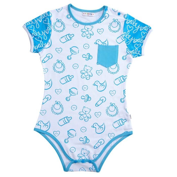 Grenouillère Onesie Pyjama LittleForBig - Modèle 'Little Blue Furrytail Racecar' En Tissu Soyeux, Confortable Et Amusant