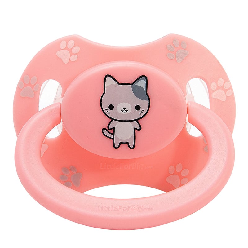 Kitty Pink & Puppy Blue Printed Pacifier Set LittleForBig Cute & Sexy