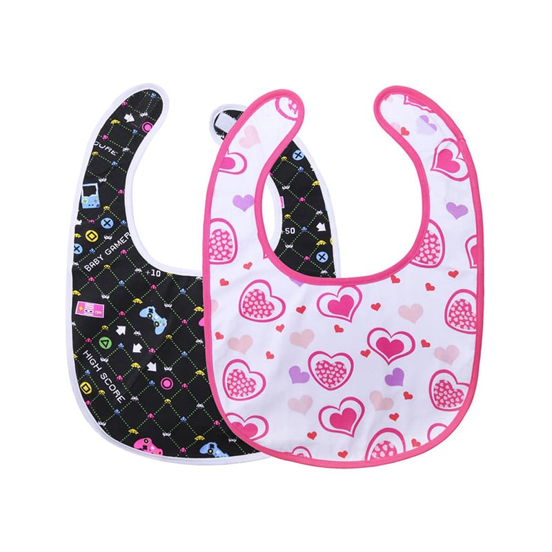Gamer&Princess Hearts Bib Set - LittleForBig Cute & Sexy Products