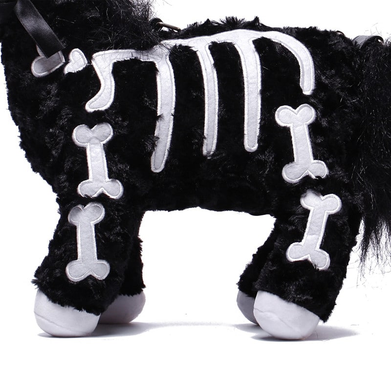 skeleton unicorn plush