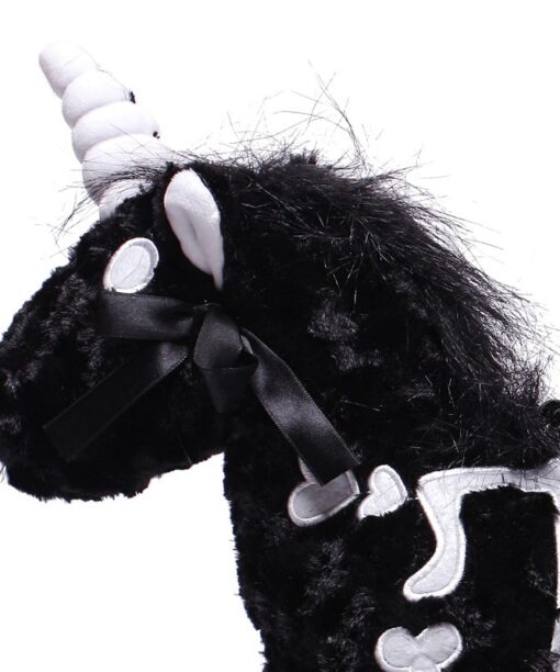 black unicorn teddy