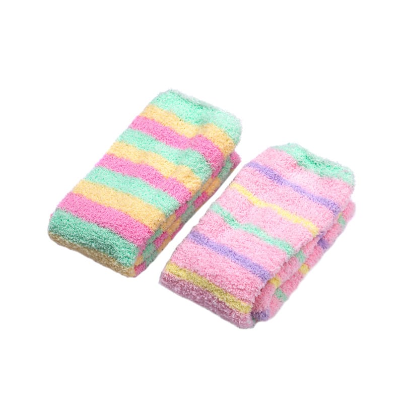 Coral Fleece Thigh High Socks 2 Pack- Ice Cream Set - LittleForBig Cute & Sexy Products