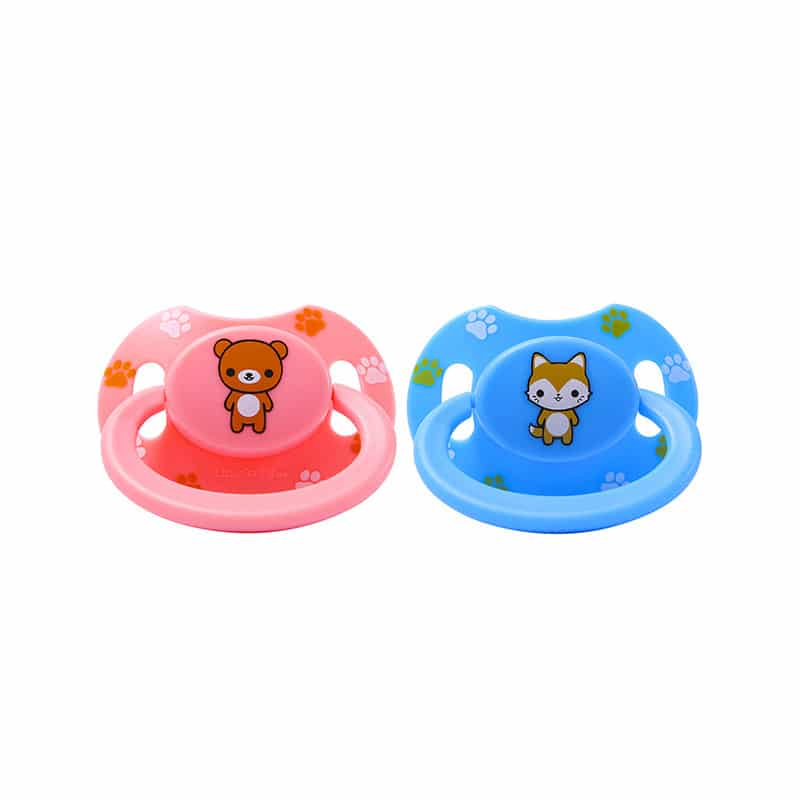 teddy bear with pacifier