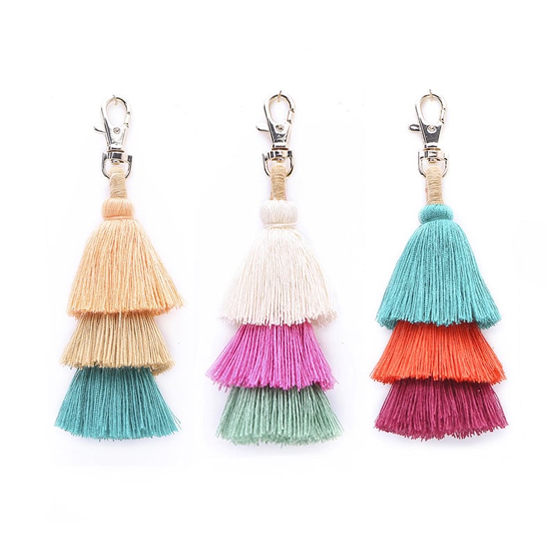 pom pom tassel bag charm