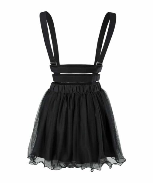 Heartbreaker Jumperskirt Overall Skirt Black - LittleForBig Cute & Sexy ...